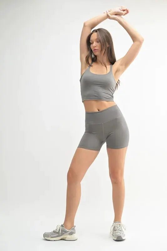 MONO B Venice Cloud Light Crisscross Sports Bra - Fritsch & Co.