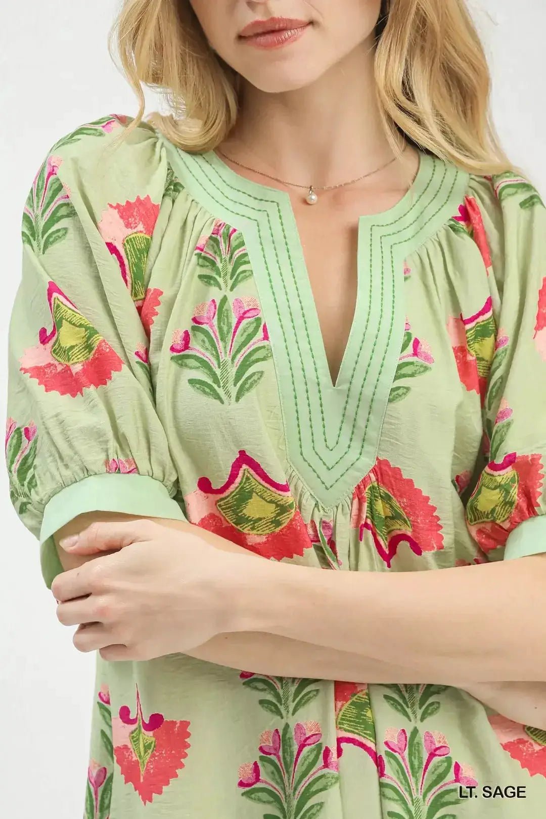 Umgee Abstract Print Mini Dress - Fritsch & Co.