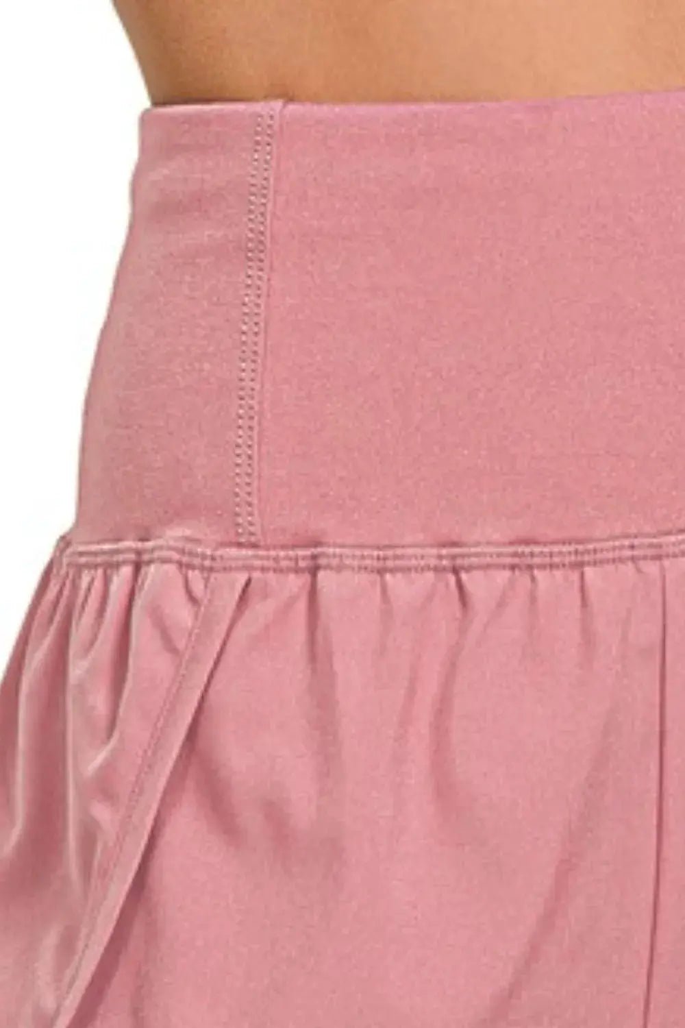 Zenana High Waisted Zippered Back Pocket Running Shorts - Fritsch & Co.
