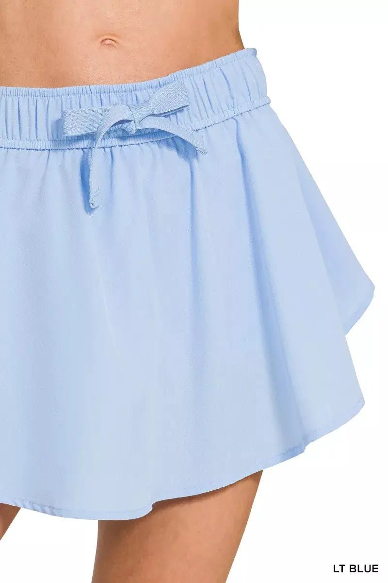 Zenana Soft Woven Active Skorts with Pockets - Fritsch & Co.