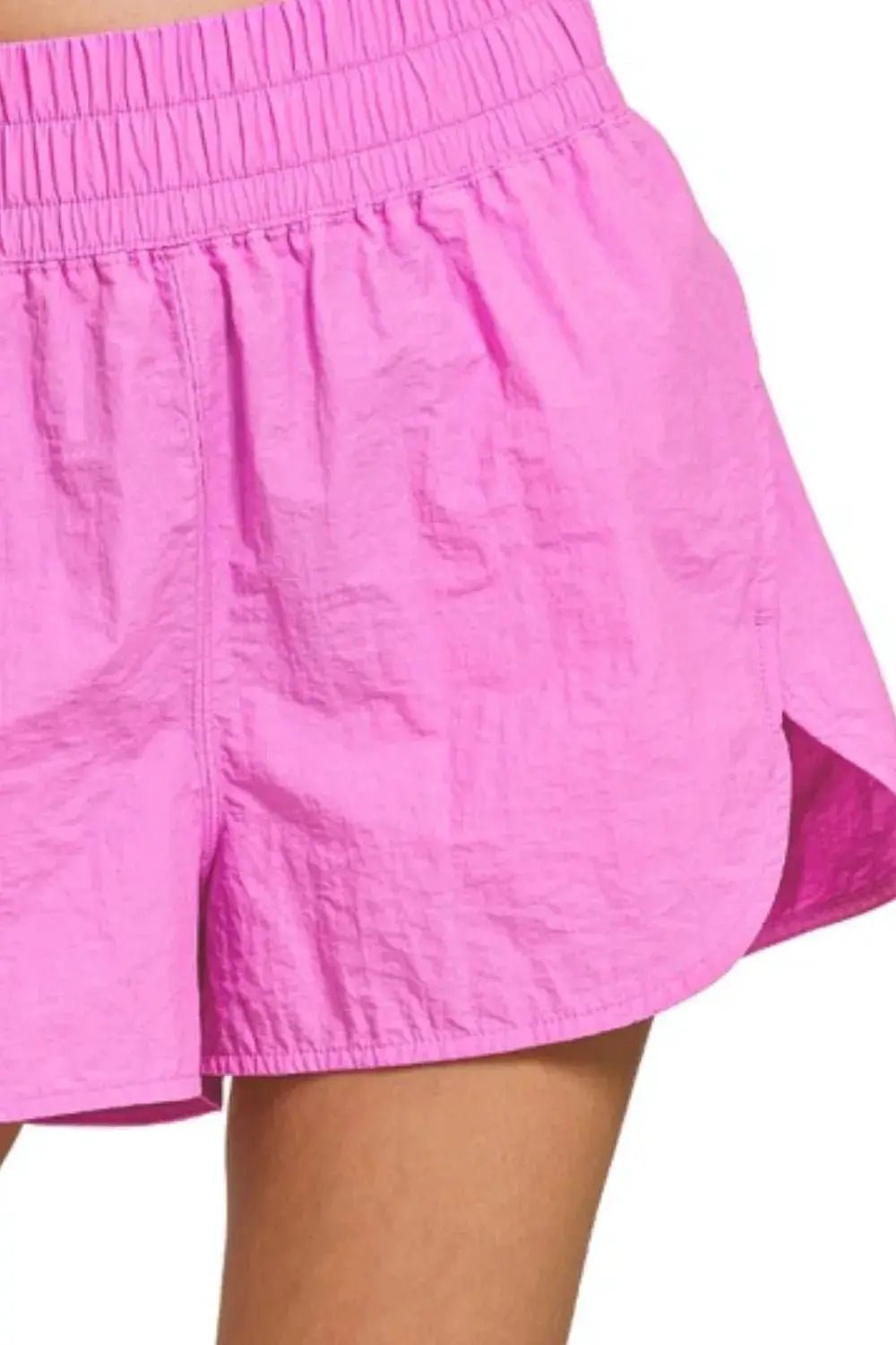 Zenana Windbreaker Smocked Waistband Running Shorts - Fritsch & Co.