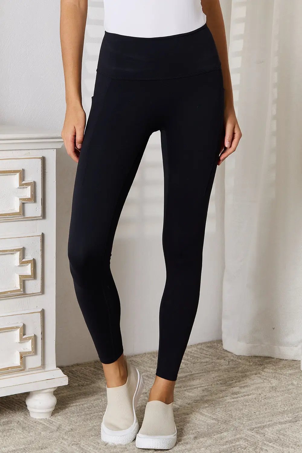 Basic Bae Wide Waistband Sports Leggings - Fritsch & Co.