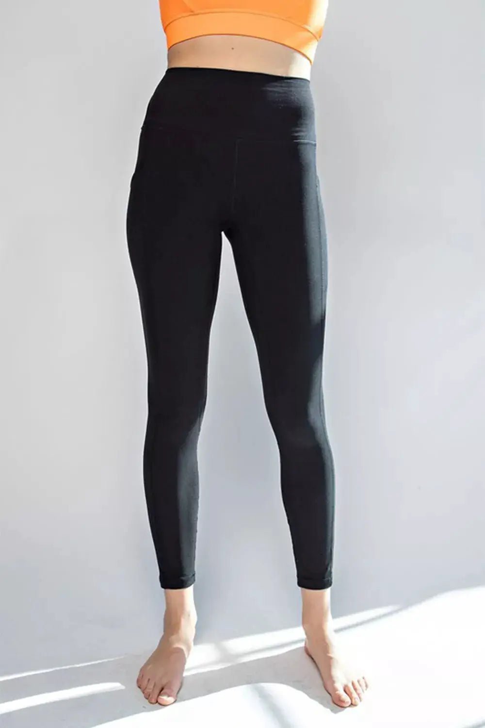 Faith Apparel High Waist Wide Waistband Leggings - Fritsch & Co.