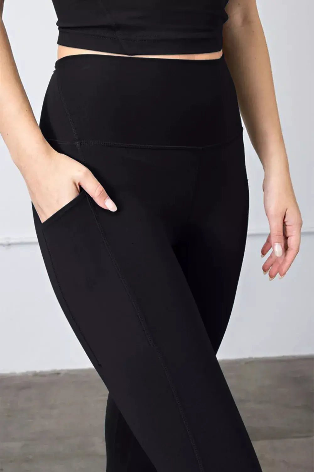 Faith Apparel High Waist Wide Waistband Leggings - Fritsch & Co.