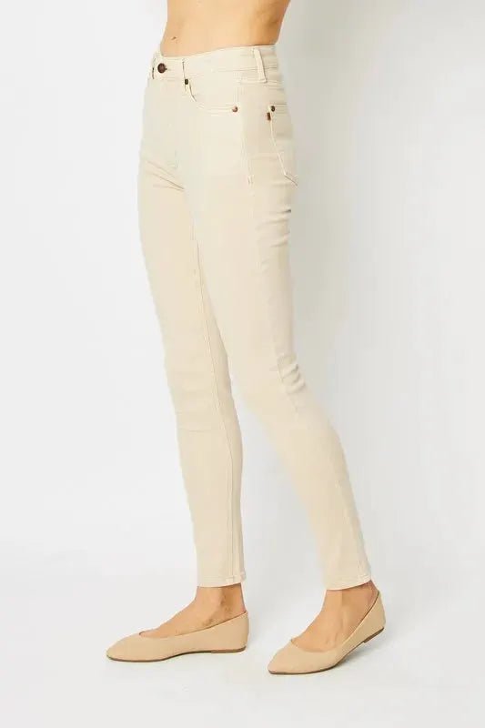 Judy Blue Full Size Garment Dyed Tummy Control High Rise Skinny Jeans - Fritsch & Co.