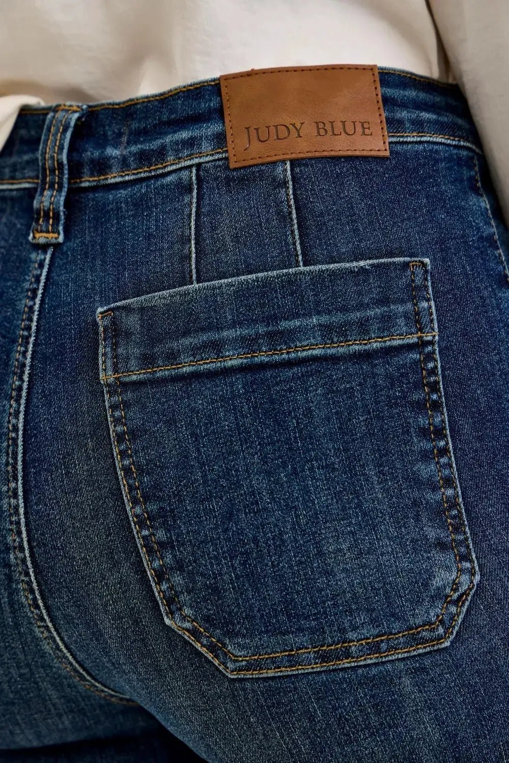 Judy Blue High Waist Wide Crop Utility Jeans With Patch Pockets - Fritsch & Co.