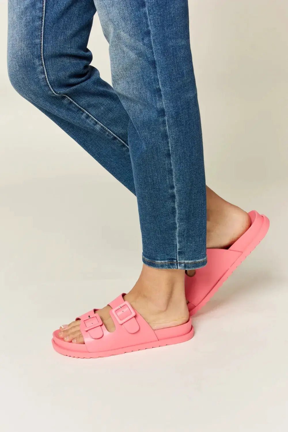 Legend Double Buckle Open Toe Sandals - Fritsch & Co.