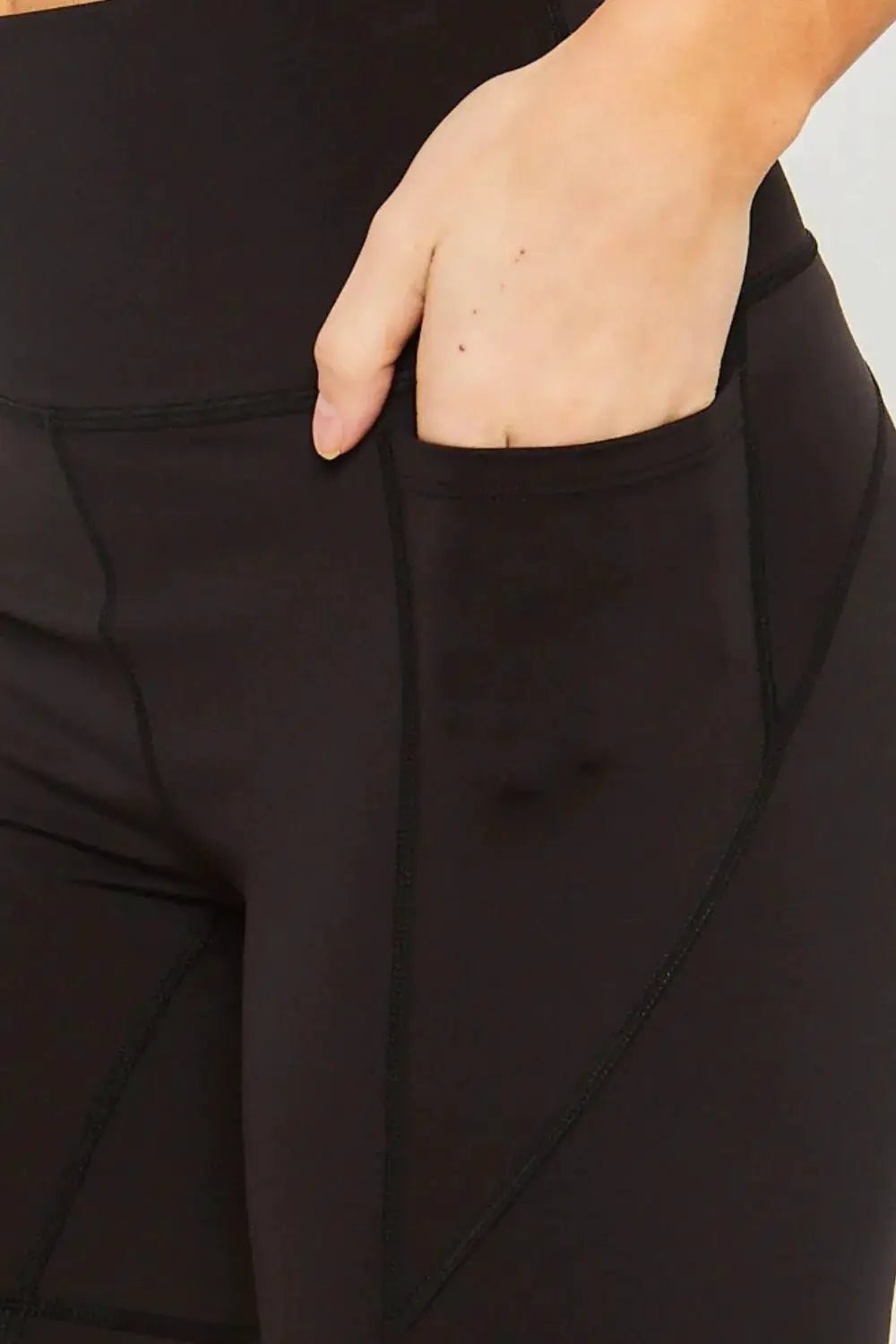 Love Tree High Waist Seam Detail Active Shorts - Fritsch & Co.