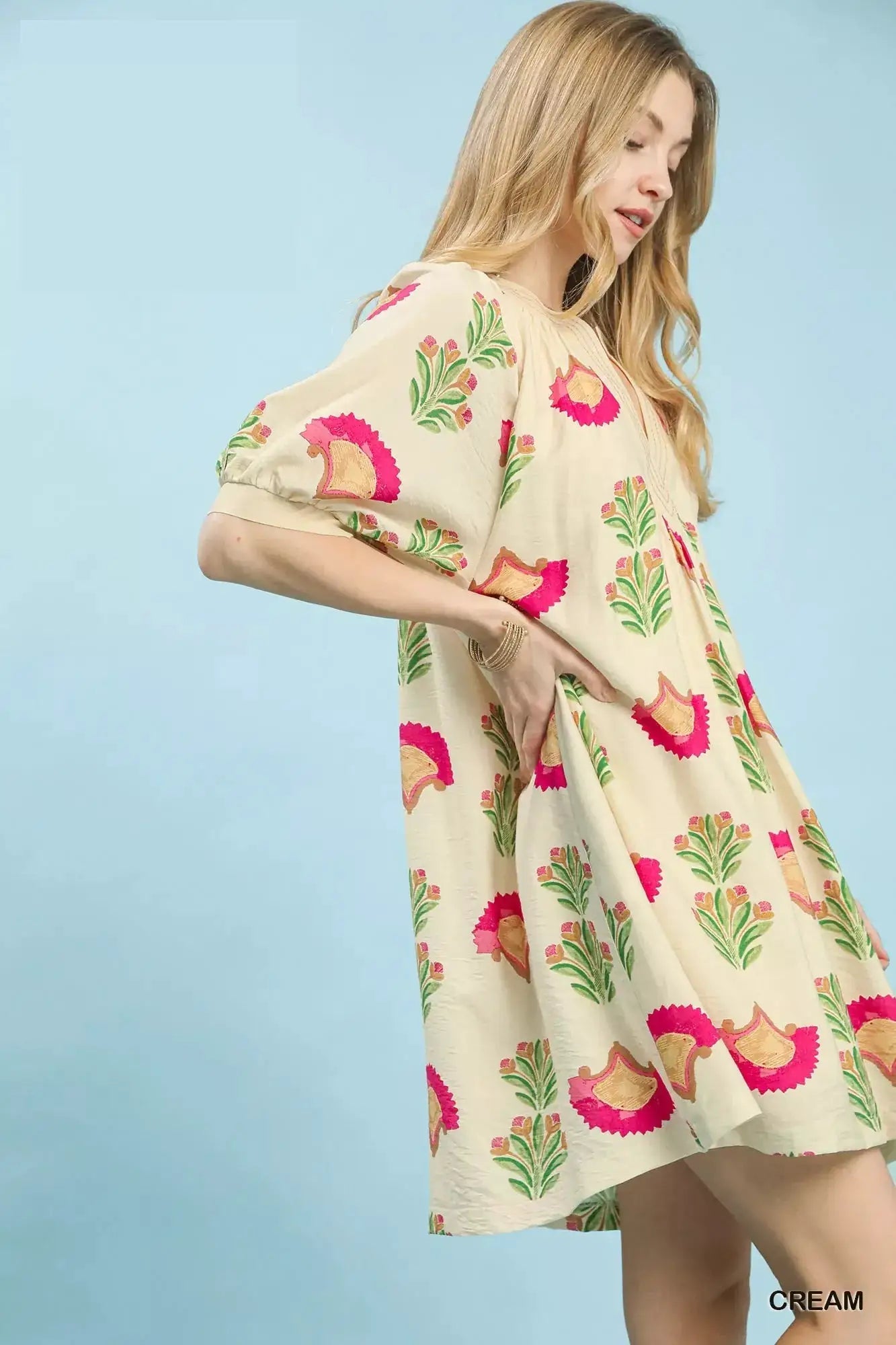Umgee Abstract Print Mini Dress - Fritsch & Co.