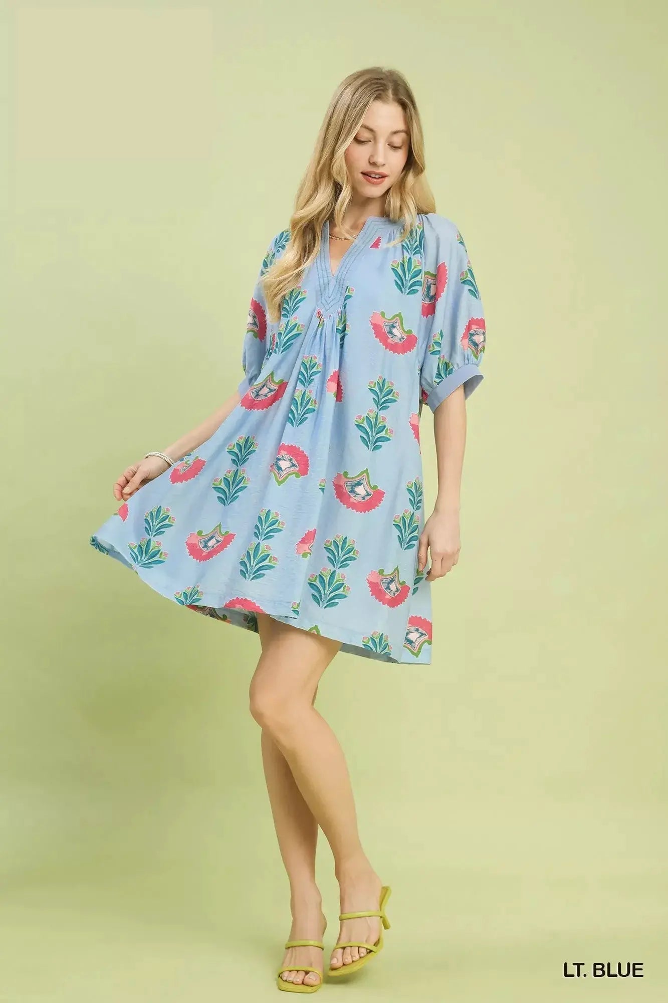 Umgee Abstract Print Mini Dress - Fritsch & Co.