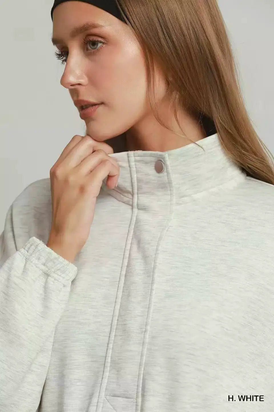 Umgee Half Zip - Up Drawstring Waist Dress - Fritsch & Co.