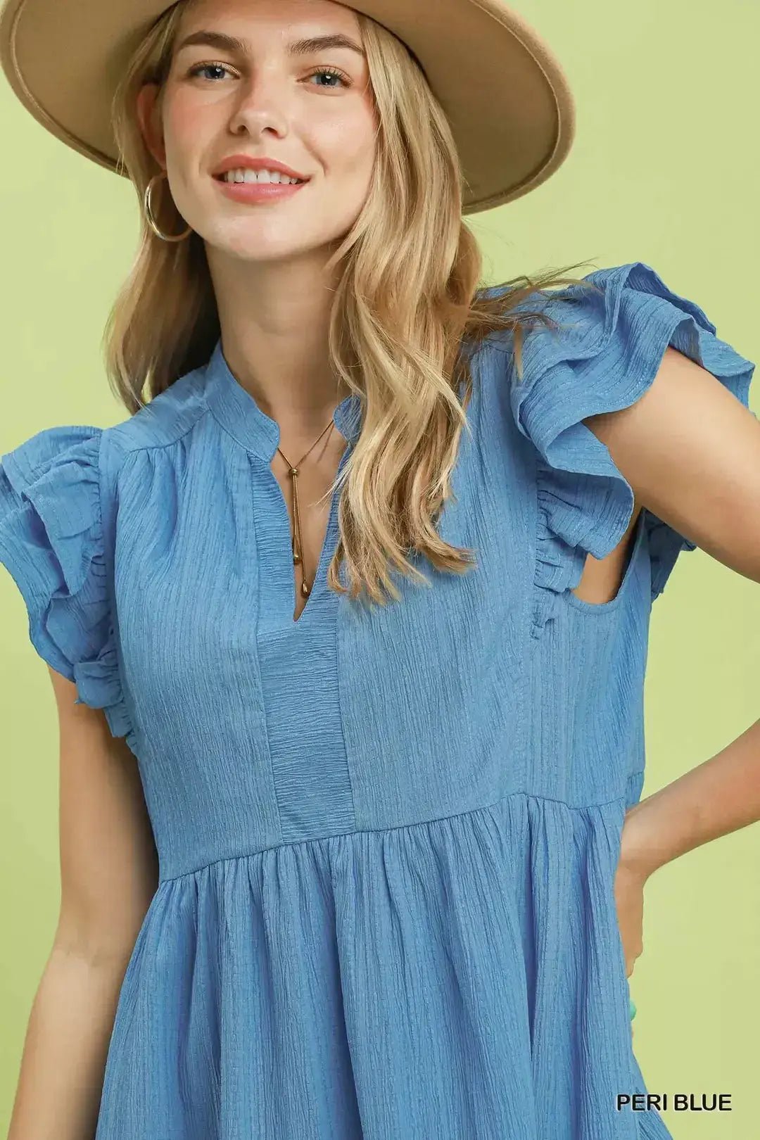 Umgee Ruffle Sleeve Babydoll Dress - Fritsch & Co.