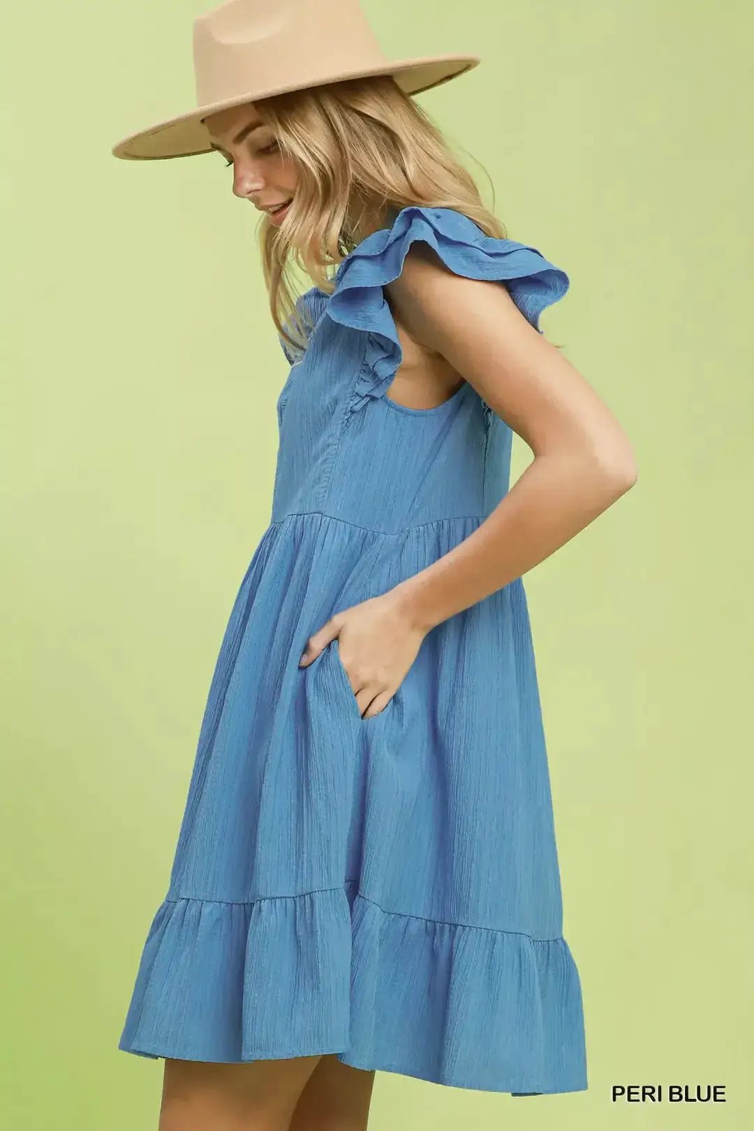 Umgee Ruffle Sleeve Babydoll Dress - Fritsch & Co.