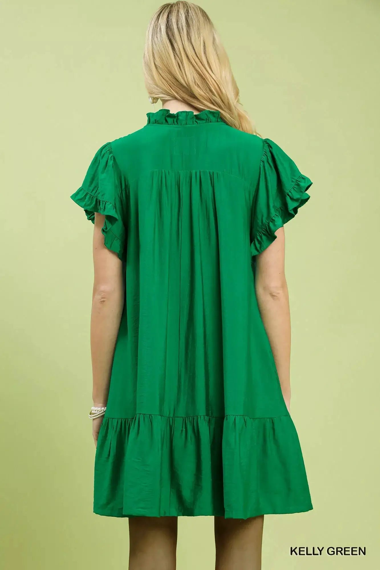 Umgee Smocked Ruffle Babydoll Mini Dress - Fritsch & Co.