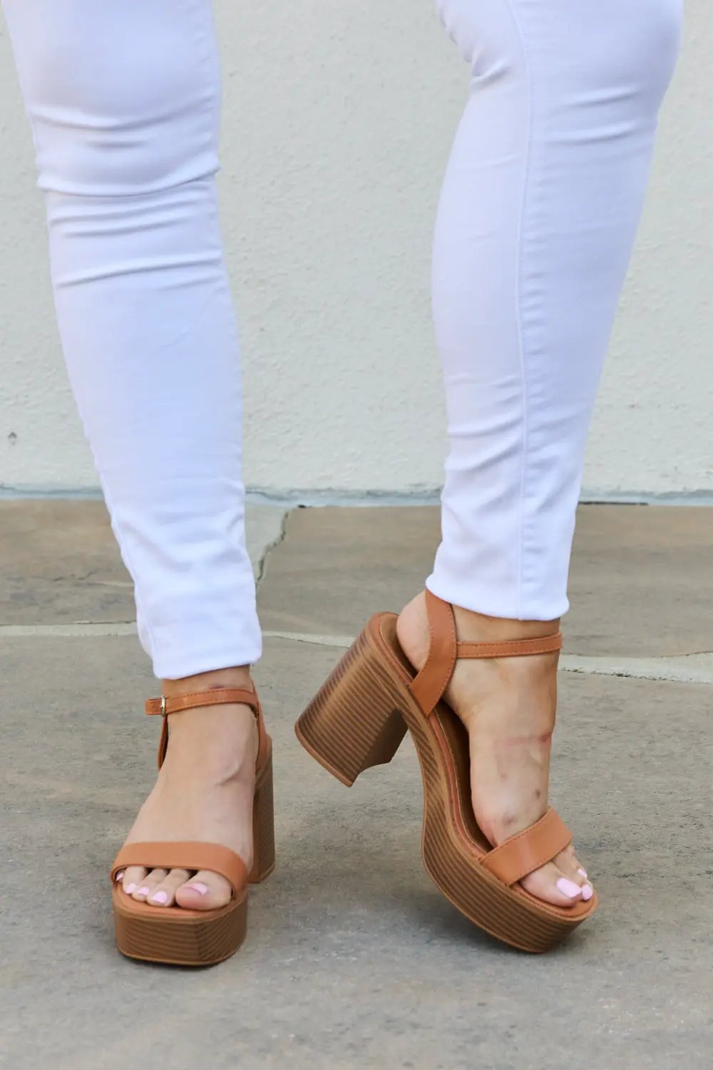 Weeboo Feel It Platform Heel Sandals - Fritsch & Co.