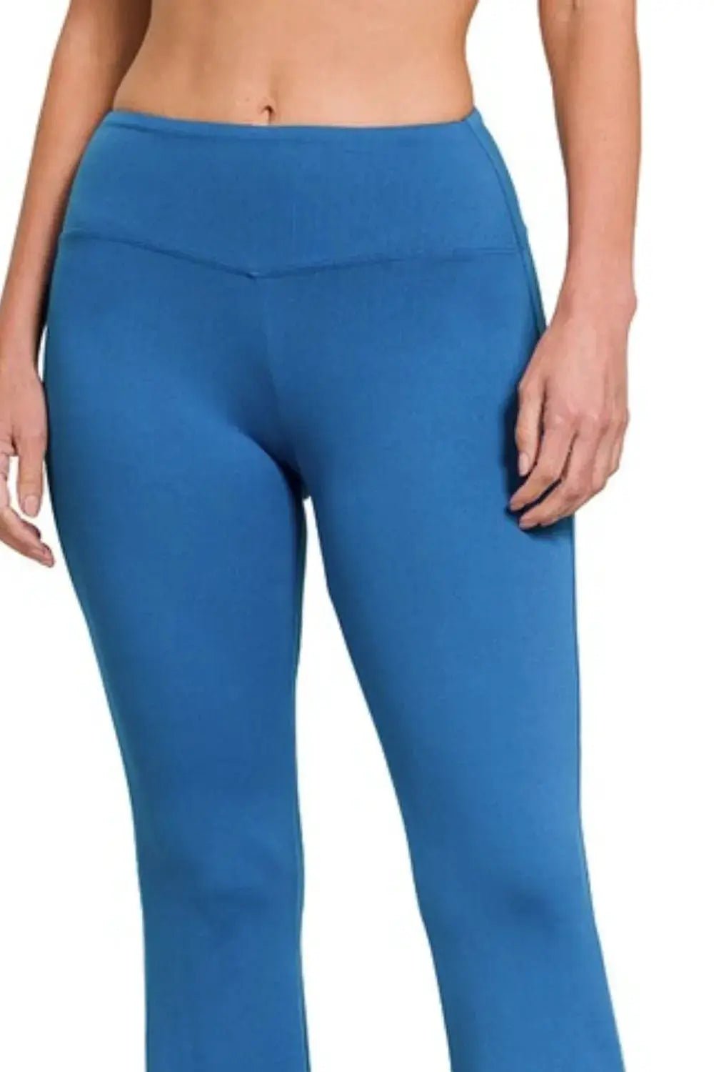 Zenana Buttery Soft Flare Leg High Waist Yoga Pants - Fritsch & Co.