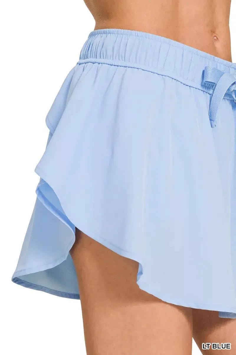 Zenana Soft Woven Active Skorts with Pockets - Fritsch & Co.