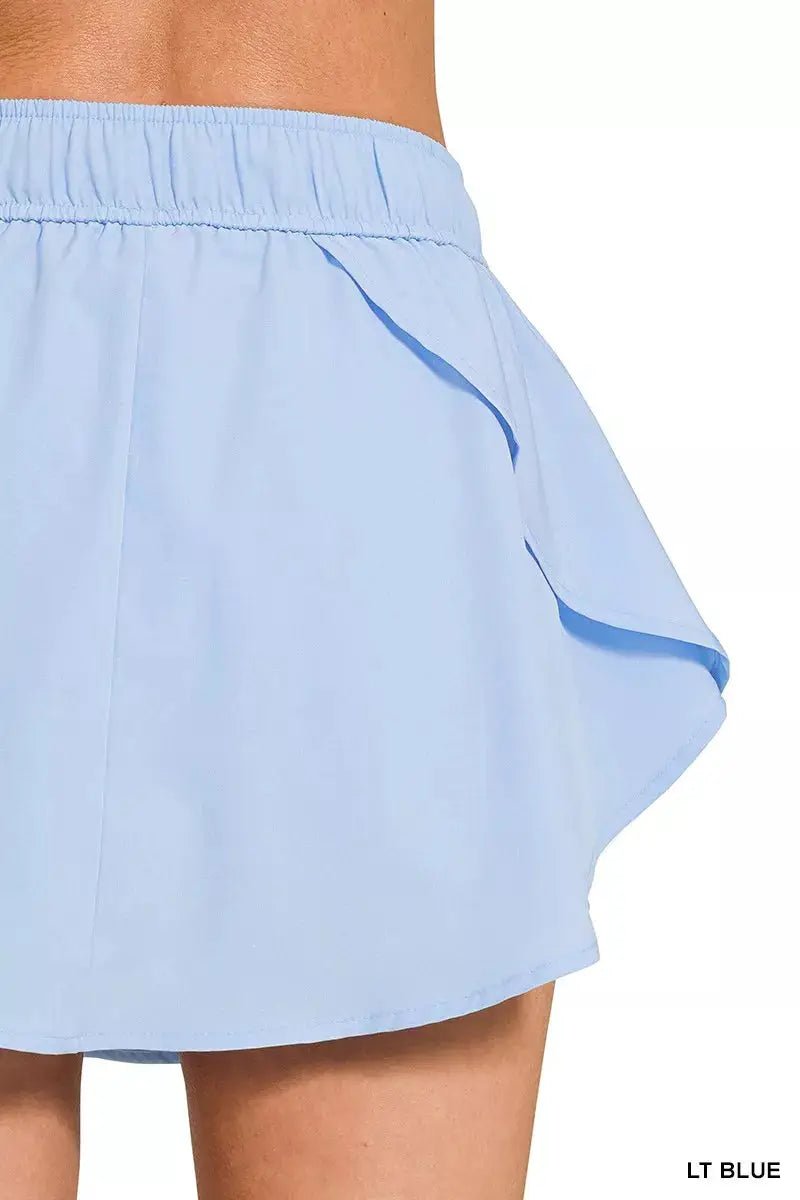 Zenana Soft Woven Active Skorts with Pockets - Fritsch & Co.