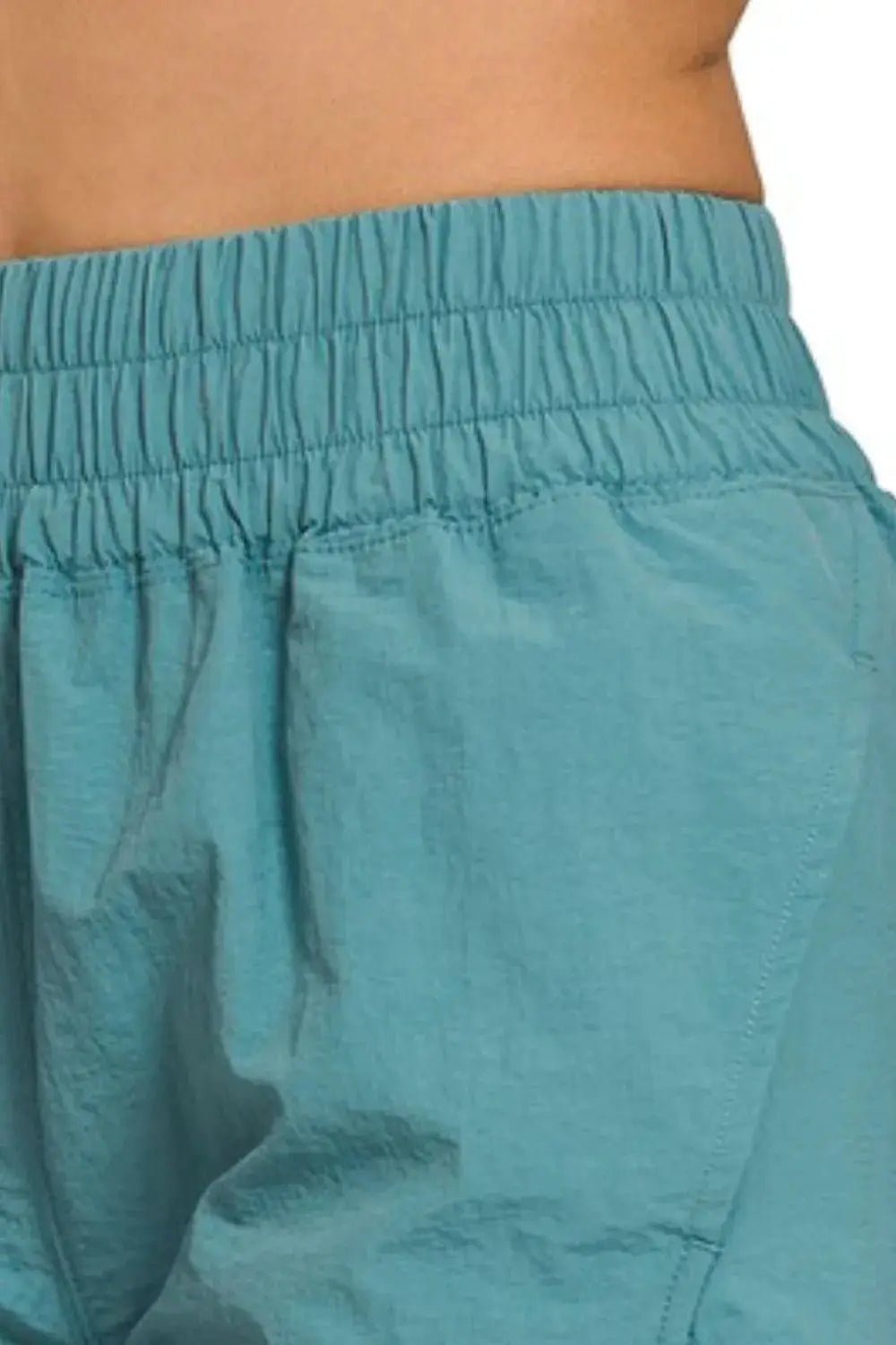 Zenana Windbreaker Smocked Waistband Running Shorts - Fritsch & Co.